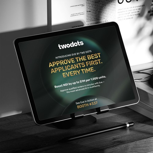 Design vincitore del contest "AI Ad Creative for Conference"