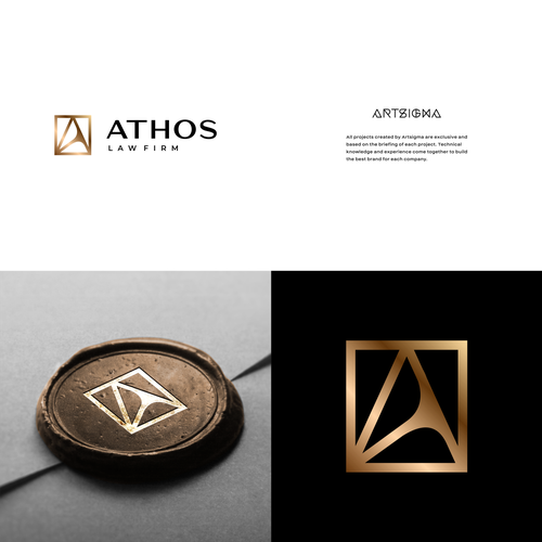 Design  modern and sleek logo for litigation law firm Design por artsigma