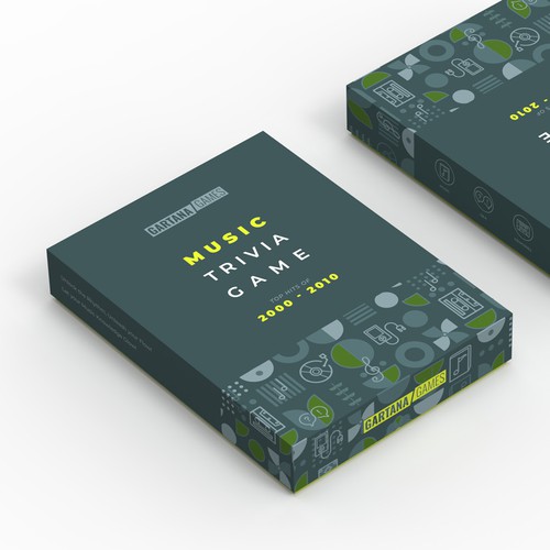 Create a packaging design for a music trivia game Design by Inmyde