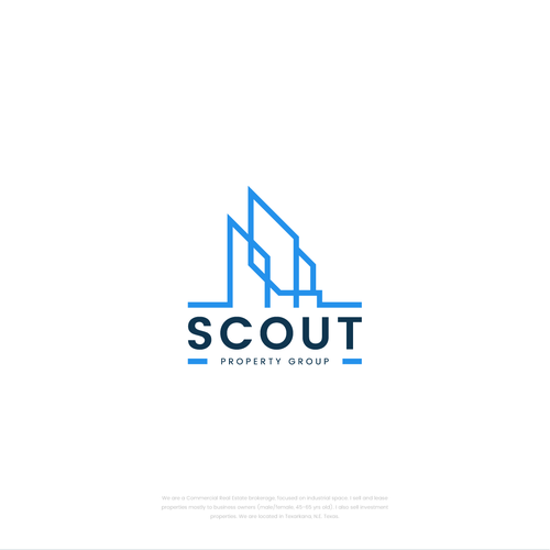 Commercial Real Estate logo focused on Industrial space Design by Stranger Studio