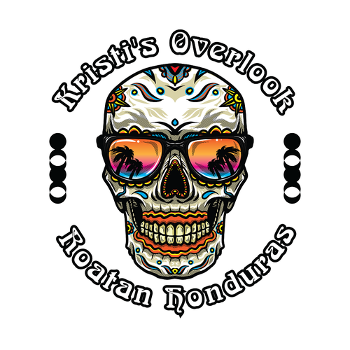 Sugar Skull t shirt-Kristi's Overlook-ontwerp door midpointtt_