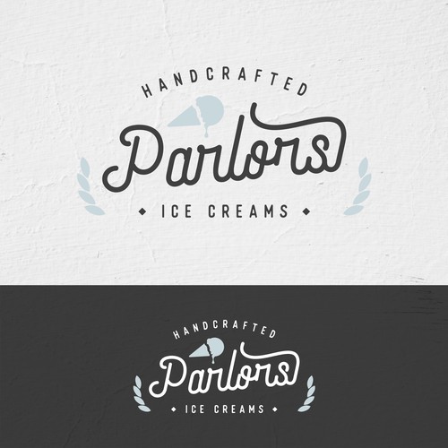 Designs Parlor's Handcrafted Ice Creams needs a simple and classic