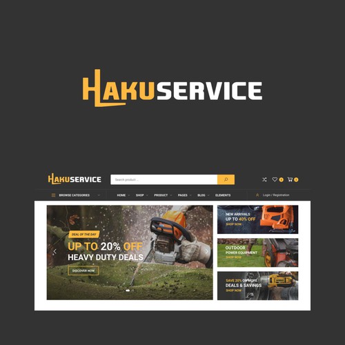 Project Rebranding: Hakuservice Logo Redesign for Web Integration Design by @Z Design