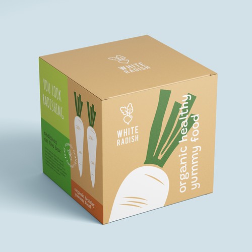 WHITE RADISH-meal prep box Design by heli☀sentris