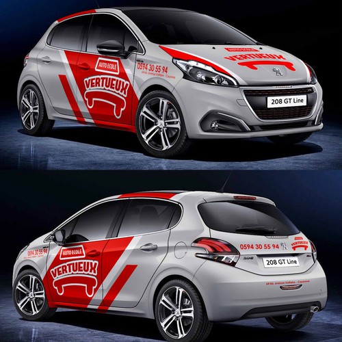 Simple Classy car design for a company that teach people how to drive Design by ERIKA_design