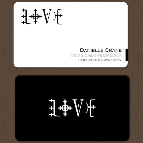 Create an eye-catching business card for Turn Hate Into Love | Business ...