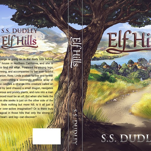 Book cover for children's fantasy novel based in the CA countryside Réalisé par RVST®