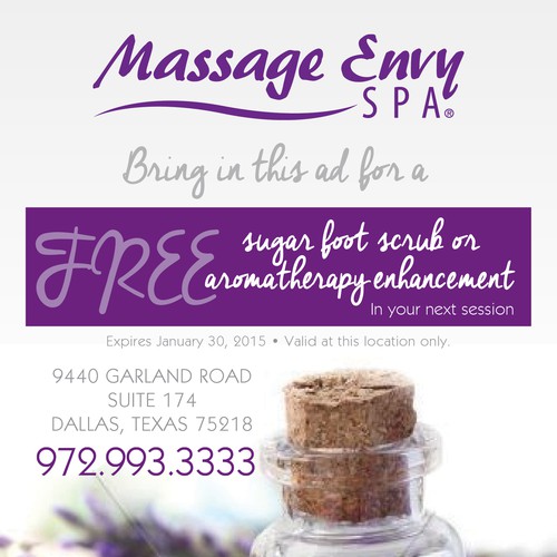Create An Ad For Massage Envy Spa Postcard Flyer Or Print Contest
