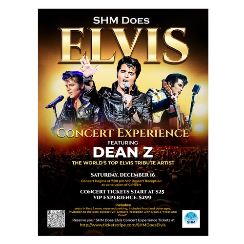 Creative Elvis Tribute Concert Experience Poster Needed! Design by DC Designs SL