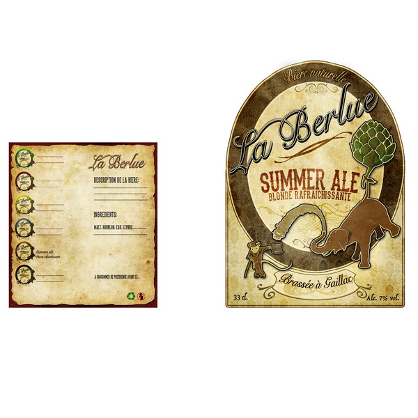 Design realizzato da kevin1407 intitolato "étiquette de bière"