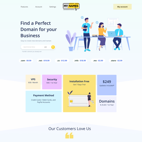 Domain Name Register