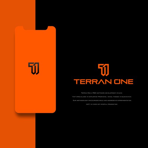 Modern logo that conveys "research" "experimentation" and "software engineering" Design by eLyateh