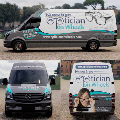 Car wrap for optician on wheels  Car, truck or van wrap contest