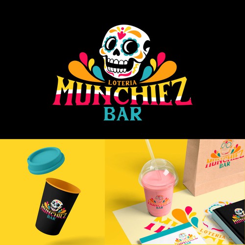 Seeking Bold, Bright, and Colorful Logo + Branding for Snack Bar! Design by BrainstormingDsg