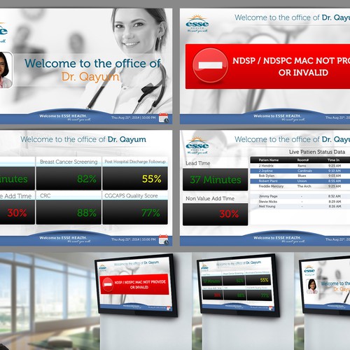 Designing a Digital Sign Template for Esse Health's new Digital Signage Project Design by harles .
