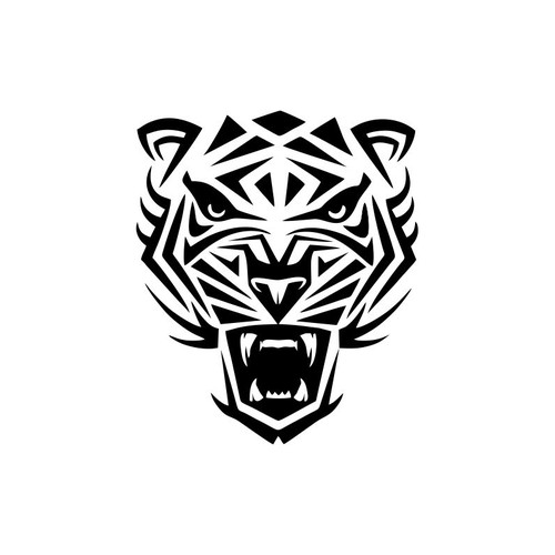 Design di ➤ TIGER HEAD LOGO (Black) di Duuqi_