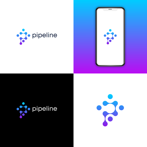 Diseño de Design a cool, sleek, tech-oriented logo for Pipeline de master.piece