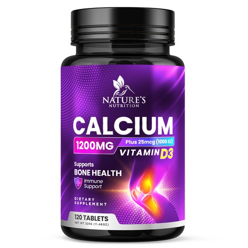 Calcium Plus Vitamin D3 Design Needed for Nature's Nutrition Design by Davi Giolo ★