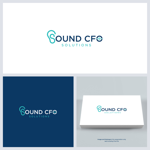 "Clean, catchy, logo for a virtual CFO company that helps ear doctors financially." winning Logo & brand guide