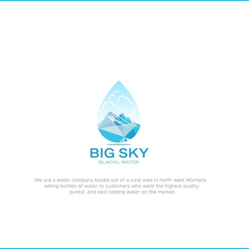 Water company looking for a logo to show our water is pure, untouched, glacial water Design by OPIEQ Al-bantanie