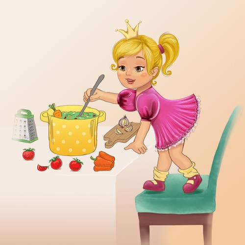 "Princess Soup" children's book cover design Design von Britany