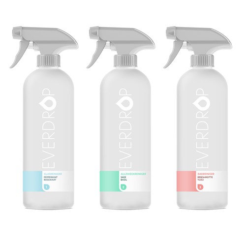 Diseño de Premium Spray Bottle and Packaging for Cleaning Supplies de gs-designs