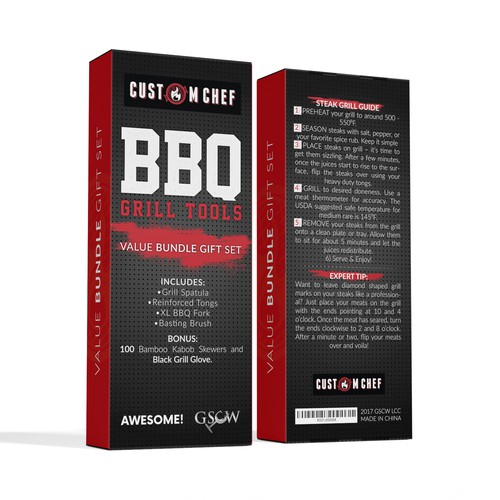 Custom BBQ Grill Tools Package - New Brand. Your help needed! Design by syakuro