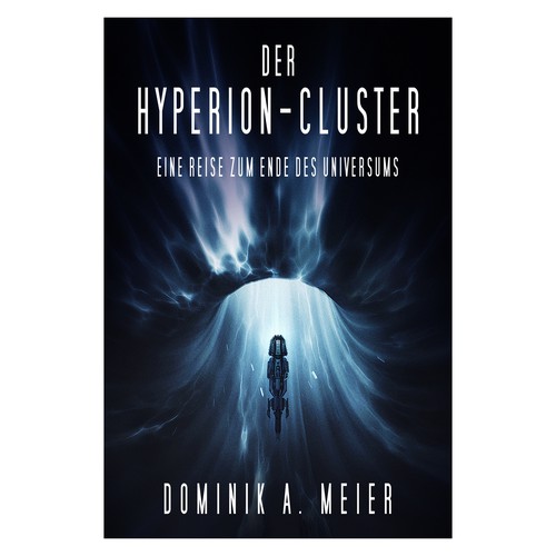 Sci-Fi Book Cover: Hyperion-Cluster Design by Chameleonstudio74