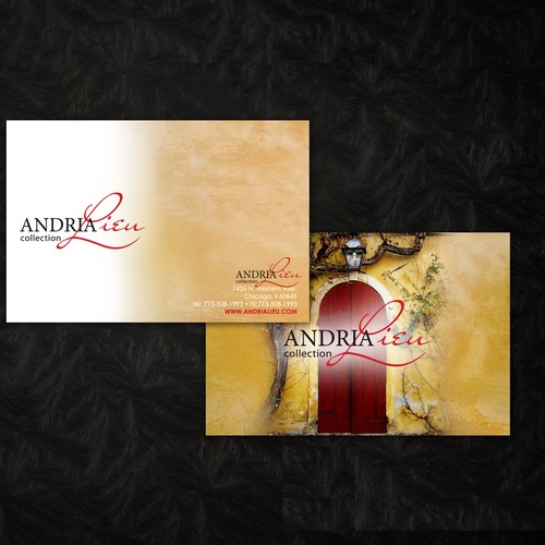 Create the next business card design for Andria Lieu Design por ladytee117
