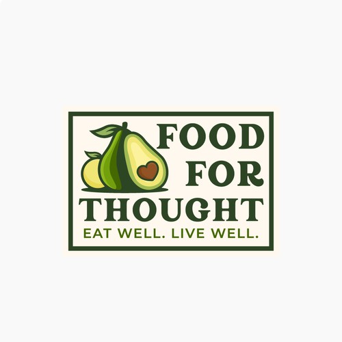 Fresh, Playful Island-Inspired Logo for Food For Thought – Organic Café & Market in the Florida Keys Design by norzone