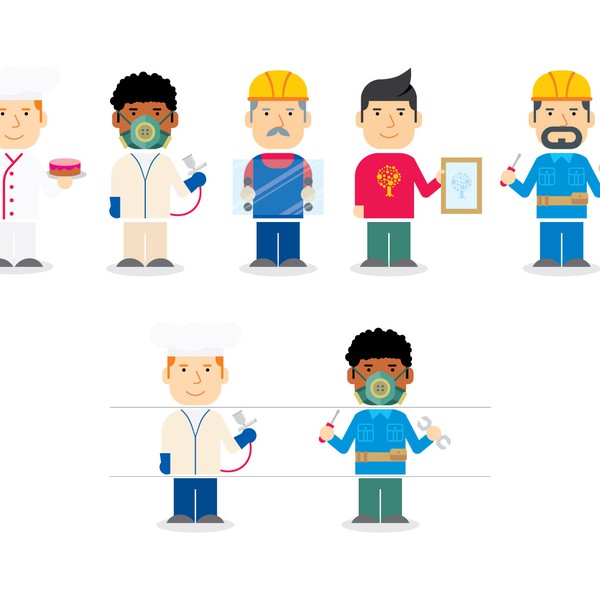 Create image characters for a game