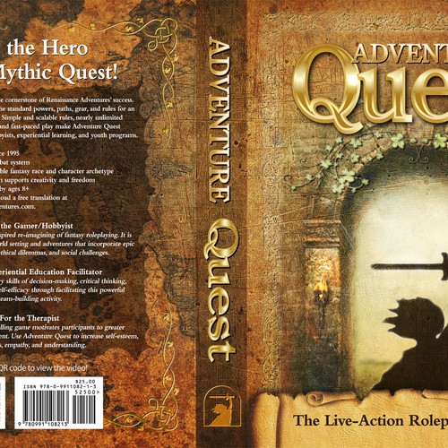 Book Cover for Adventure Quest, the Live-Action Roleplaying Game Design by LiquidFlame