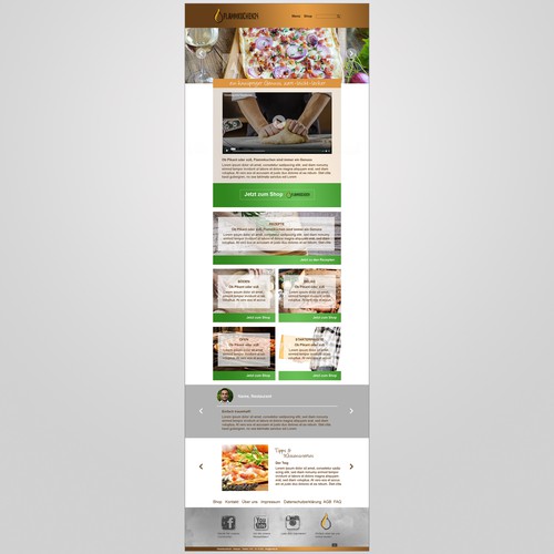 Landing page design contest entry by Janine Witt