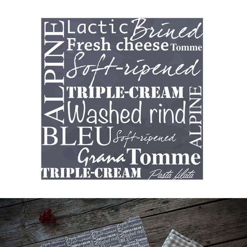 Create a cheese shop paper design Design by Gabor Heidt