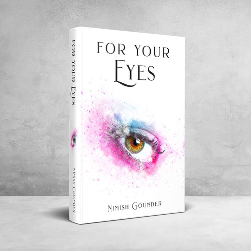 for your eyes- poetry and journal book cover Design by aafi.designs