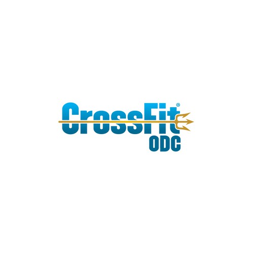 Logo pour une salle de CrossFit (France), thématique : trident, mer, odyssée, poseidon … Design by Arsart Design