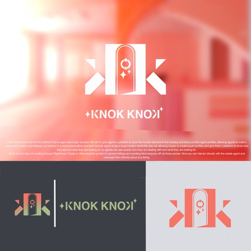 New Social Property Search App Logo NEEDED! Knok Knok Design von N C L R