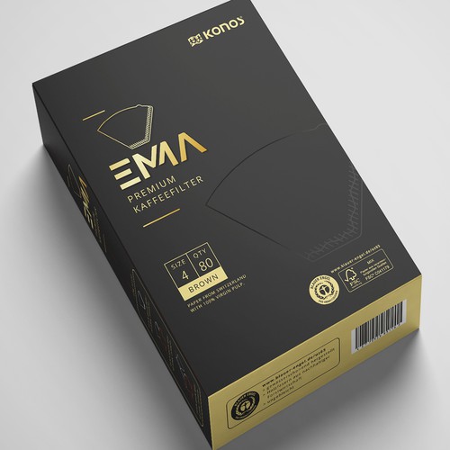 EMMA Coffee filter paper needs a smart packaging Design by Shereef_CM