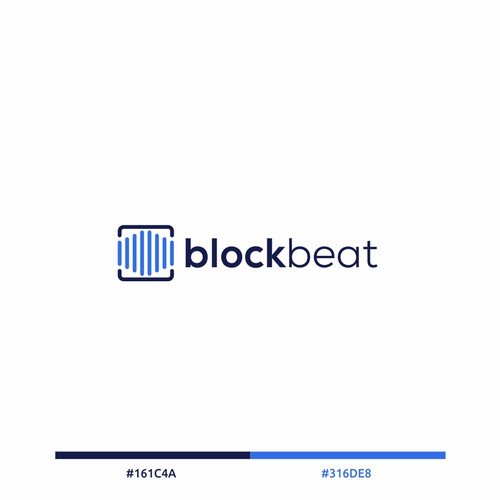 BlockBeat Crypto News Platform Logo Design Design by BuanaDesign