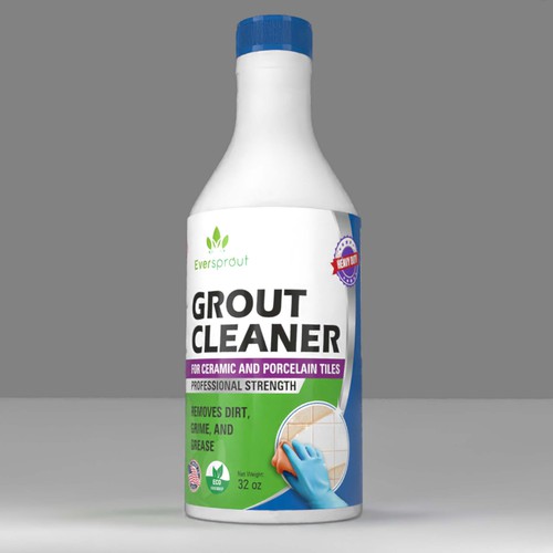 Product Label Design for Eco-Friendly Grout Cleaner Design by Aalamvision