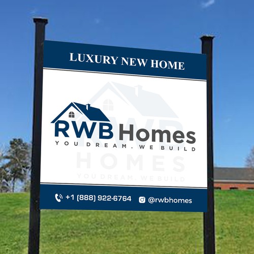 Signage for Luxury Home Builder Design by radhekrishna