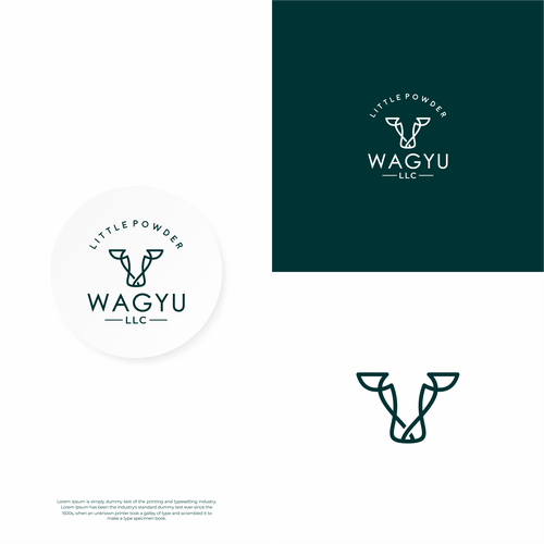 Wagyu Beef and Cattle Logo Promo Design by TsabitQeis™