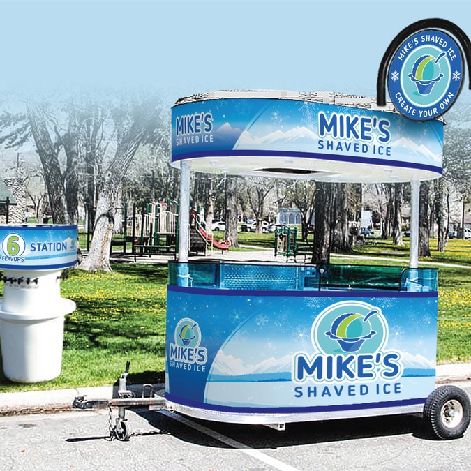 DESIGN A SHAVED ICE MOBILE CART WRAP FOR MIKE'S SHAVED ICE Car, truck