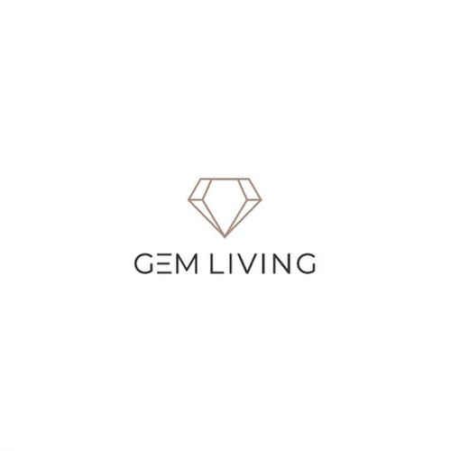 Geometrical, minimalist, modern brand design for Gem Living Design by mirza yaumil