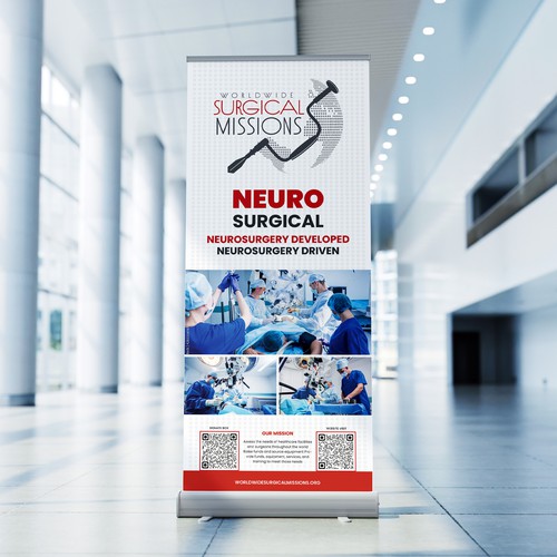 Surgical Non-Profit needs two 33x84in retractable banners for exhibitions Design by Graphic-Emperor