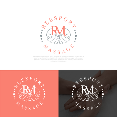 Eye Catching Massage Therapist Logo for Window Sign Design by CHICO_08