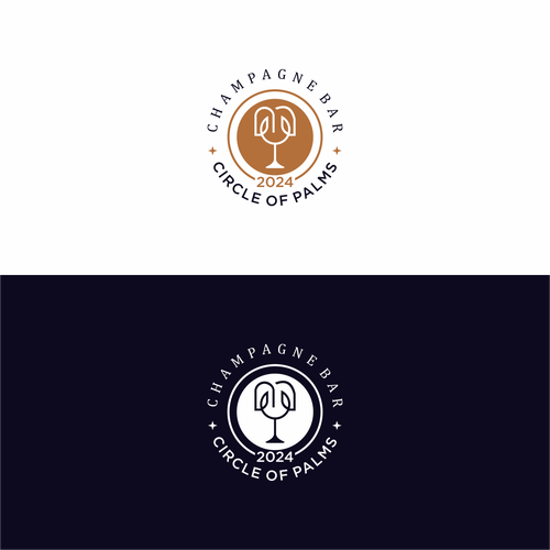 Luxury and modern Champagne Bar logo-ontwerp door ikasenyati