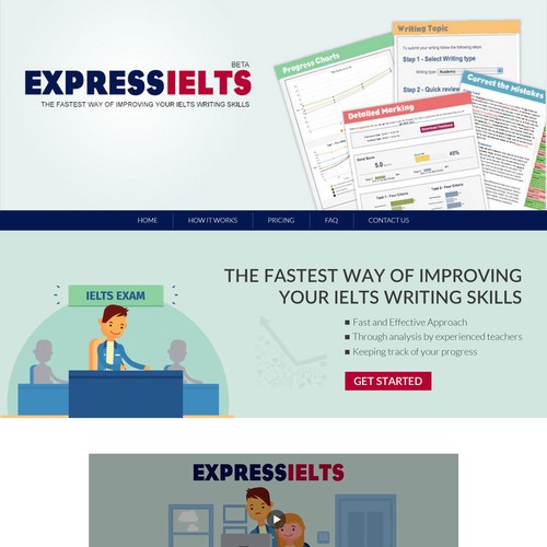 Simple elegant landing page for an online writing coaching service provider Design by Jasmin_A (AMPLE)