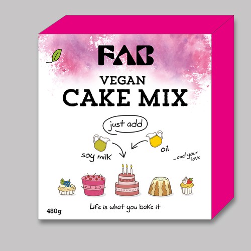 cake mix box Design by Betty_Design