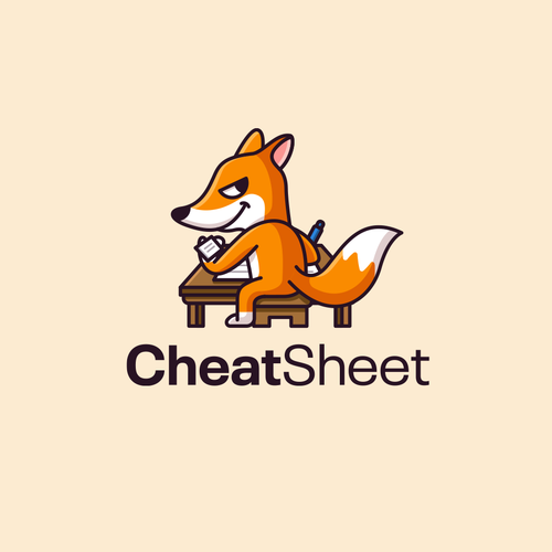 Unique descriptive combo mascot Logo that embodies the action of cheating on a test & shortcuts Design von vaneltia
